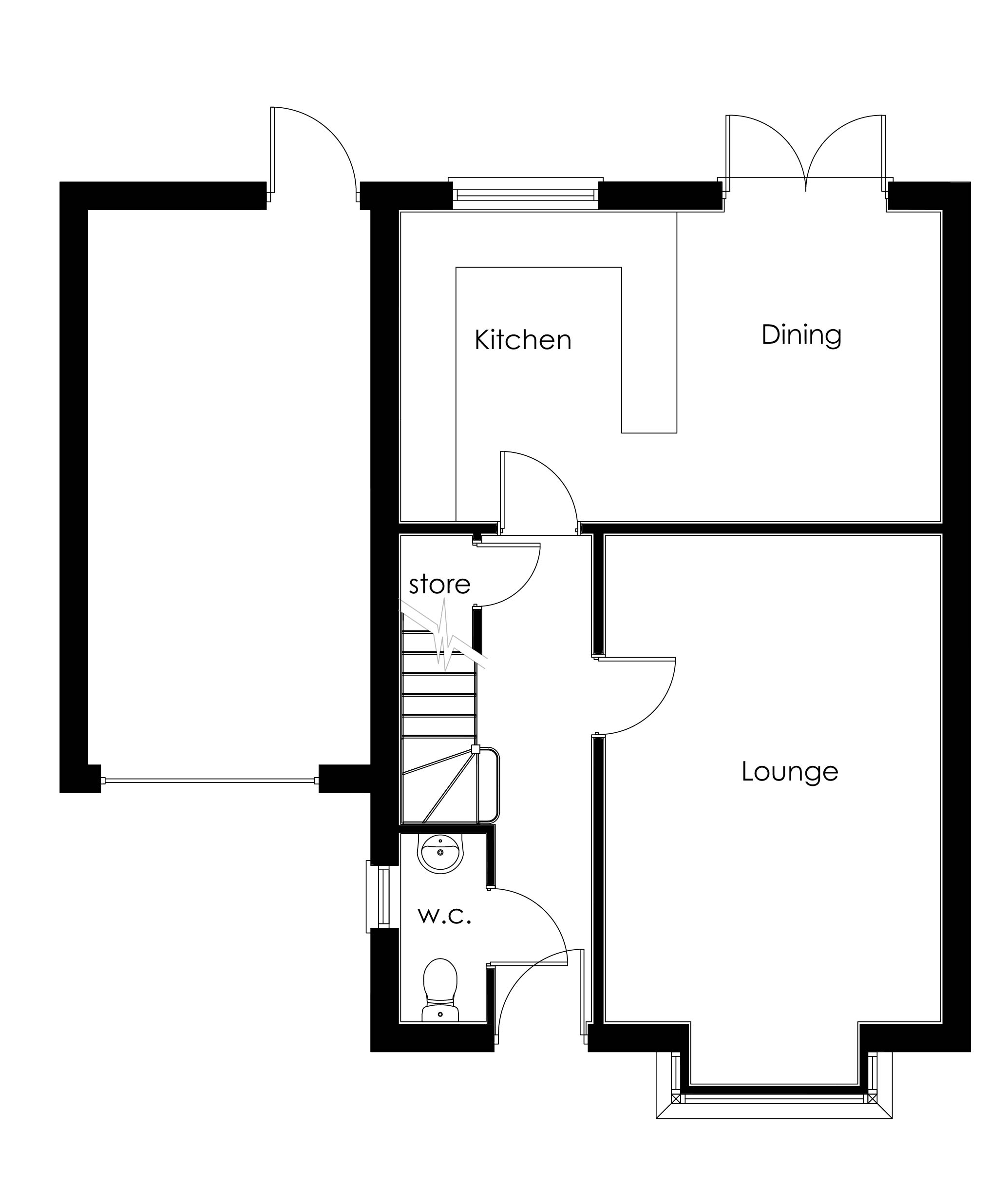 Wessington 5 Bed GF floor plan